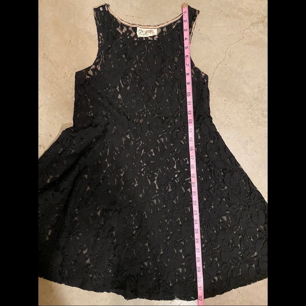 Free People black lace slip dress size small S - Picture 8 of 11